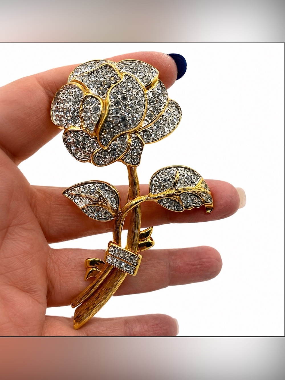 Nolan Miller Rose Brooch 1980s Vintage (Susan Caplan Rediscovered) Gorgeous!
